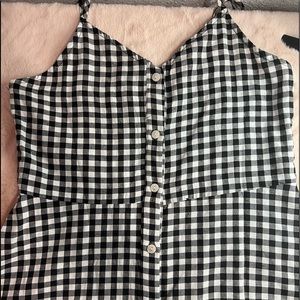 a stylish plaid sun dress, perfect for spring!